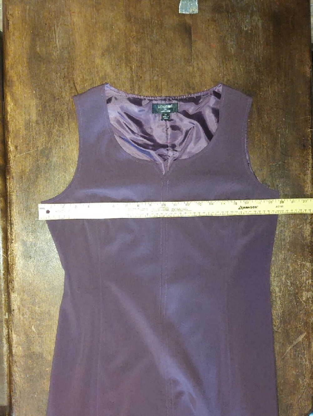 Signature by Larry Levine Plum Two-Piece Dress with Cropped Jacket - Picture 9 of 10